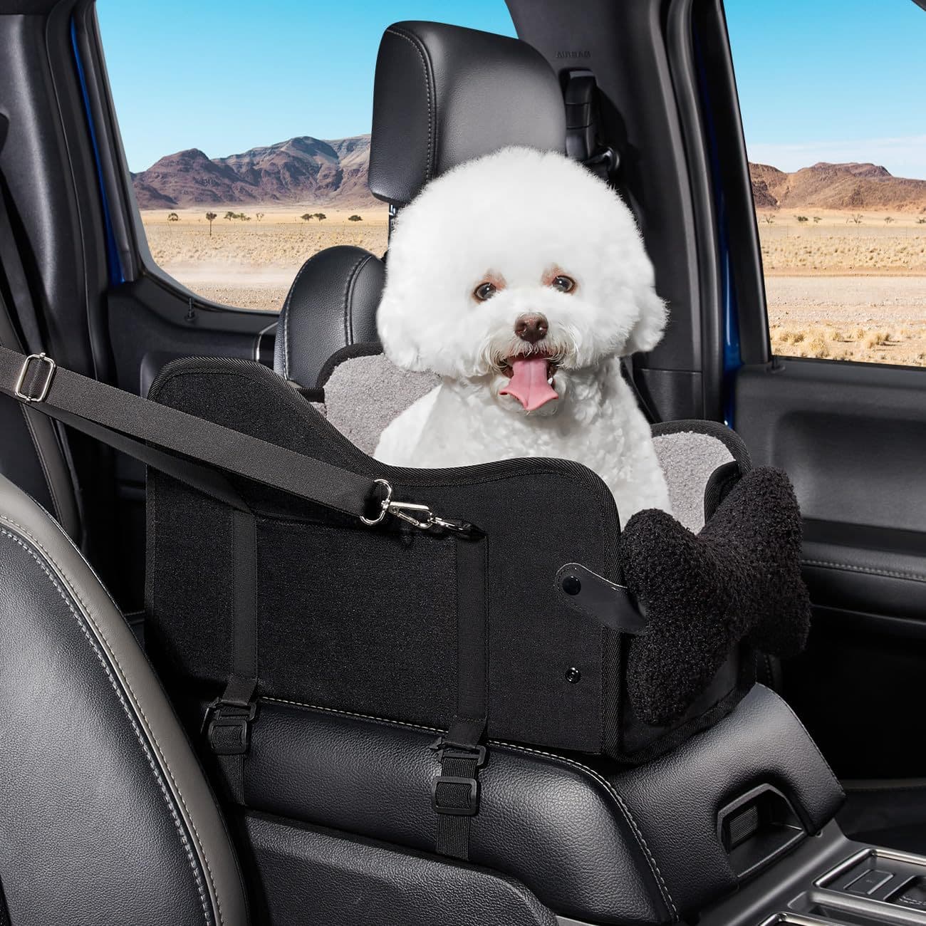 Center Console Dog Car Seat,Dog Car Seats For Small Dogs With Soft Mattress,Pet Puppy Cars Seat