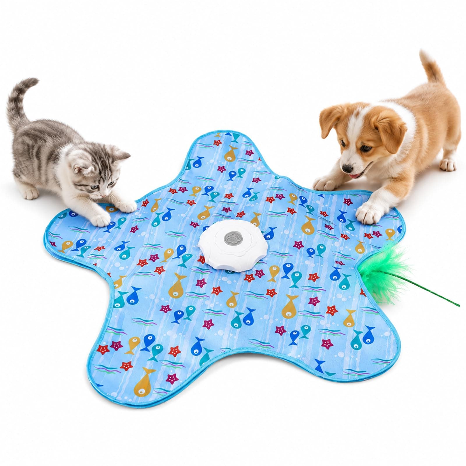 Teasing UFO Dog Toy, Rechargeable Automatic Dog Toy, Cat Stimulation Toys For Indoor Cats Dogs Puppy