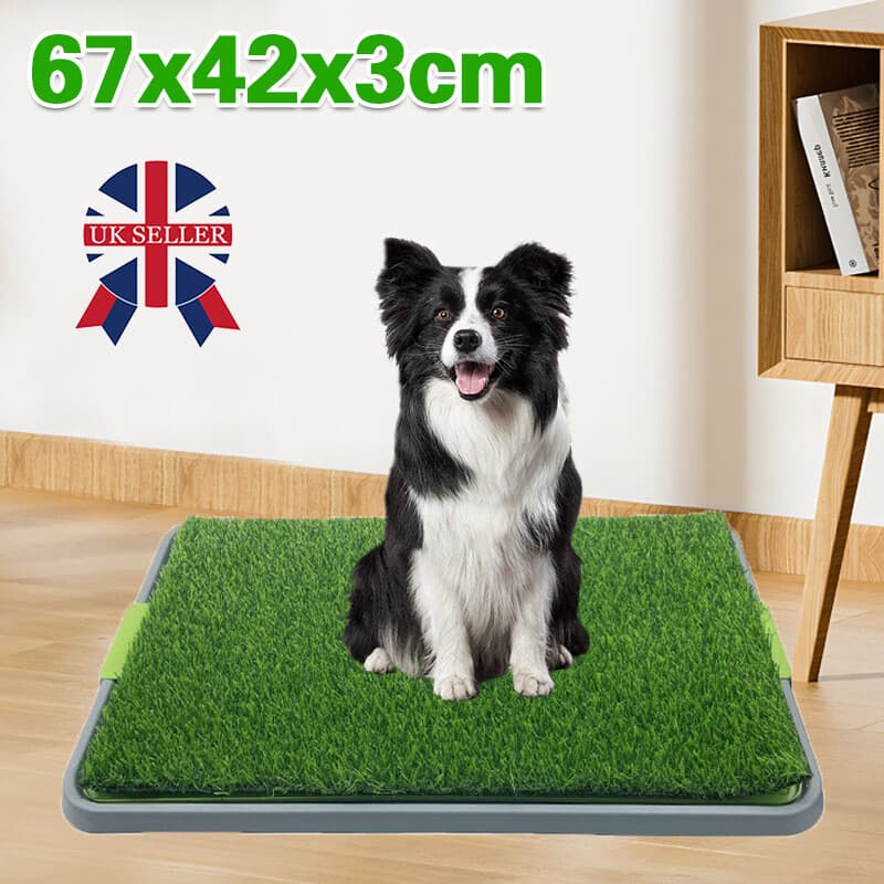Large Dog Toilet Mat Indoor Potty Puppy Trainer Grass Litter Tray Pad Restrooms
