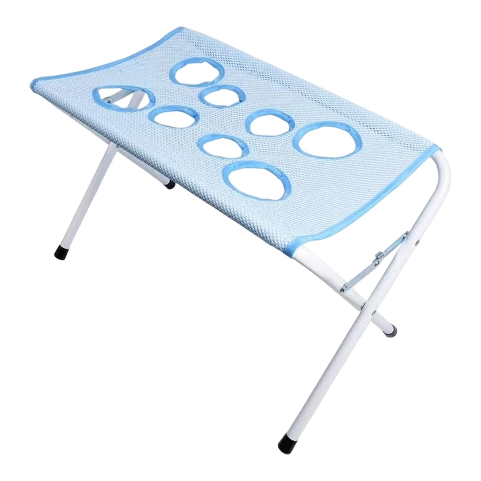Pet Grooming Hammock With Foldable Iron Stand, Dog Bath Stand For Small Dogs And Cats, Mesh Grooming Table With Safety Strap For Nail Trimming, Bathing, Grooming & Pet Care