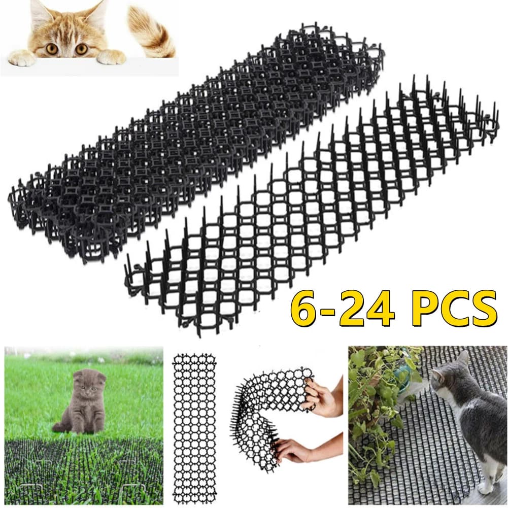6x Cat Scat Mat Spike Anti-Cat Dog Pest Deterrent Repellent Animal Scarer Uk