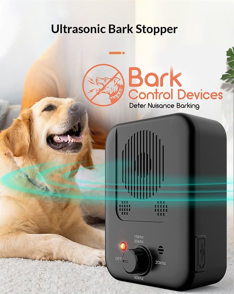 Smart Ultrasonic Anti-Bark Dog Training Device & Repellent