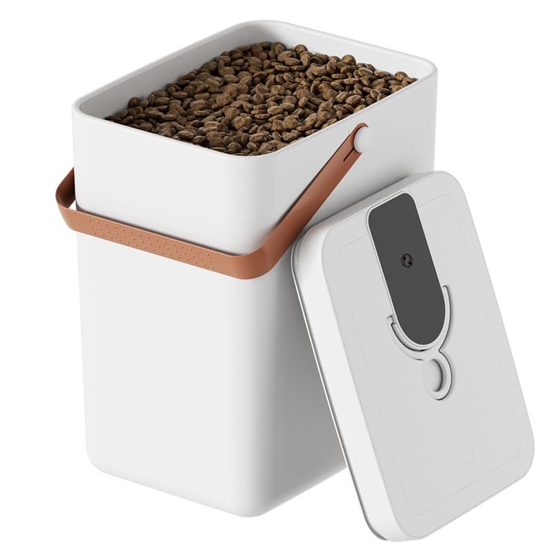 Smart Vacuum Sealed Pet Food Storage Container, Moisture-proof For Cat & Dog Kibble.