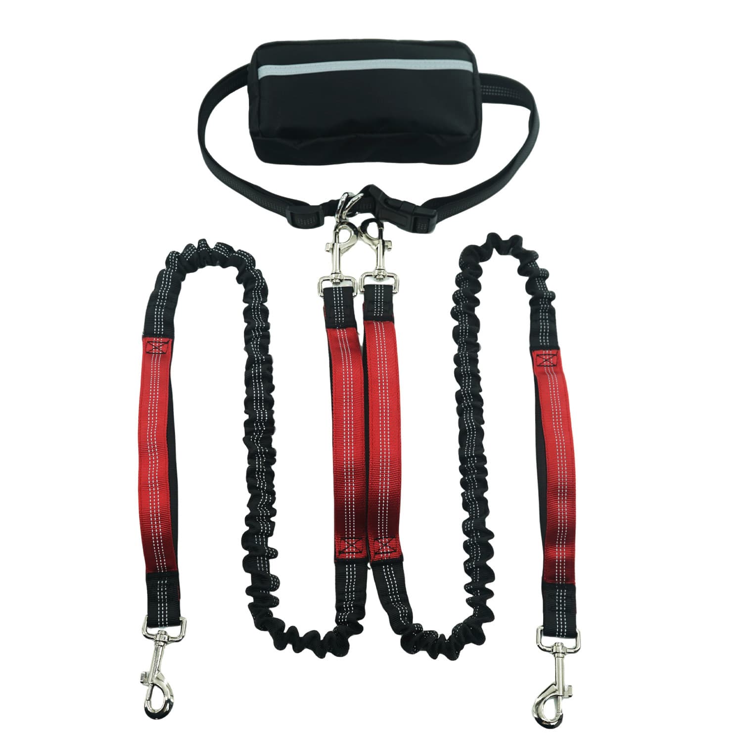 Multifunctional Running Waist Pack With Leash Portable For Dog Walking And Explosion-proof