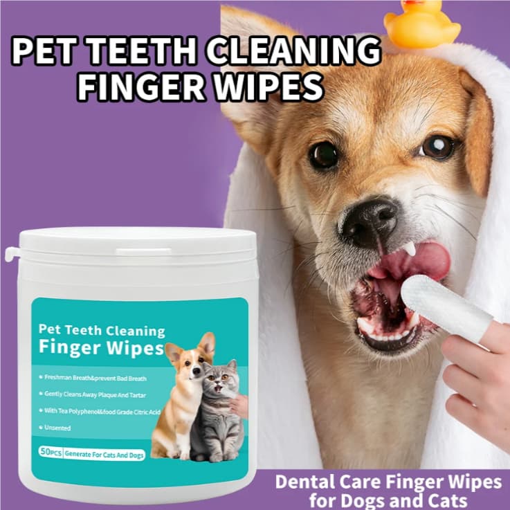 Disposable Pet Cleaning Products Teeth Cleaning Wipes Ear Care Fingertips Ear Mite Removal Cat And Dog Ear Cleaning Pet Products