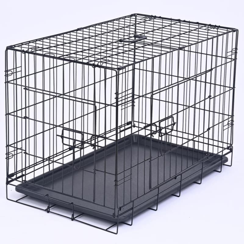 Foldable Dog Crate With Thick Wire Mesh