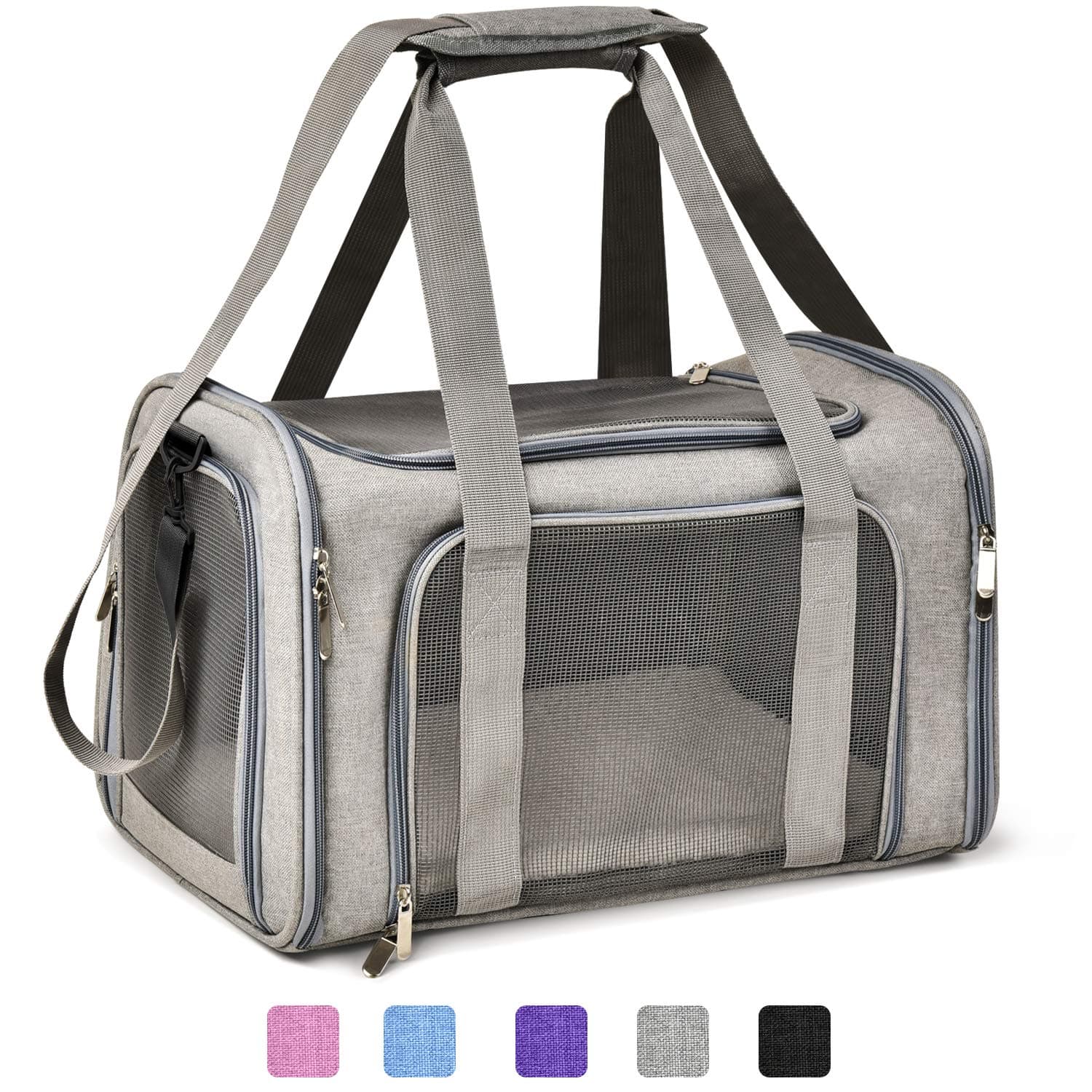 Cat Carriers Dog Carrier Pet Carrier For Small Medium Cats Dogs Puppies, TSA Airline Approved Small Dog Carrier Soft Sided, Collapsible Waterproof Travel Puppy Carrier
