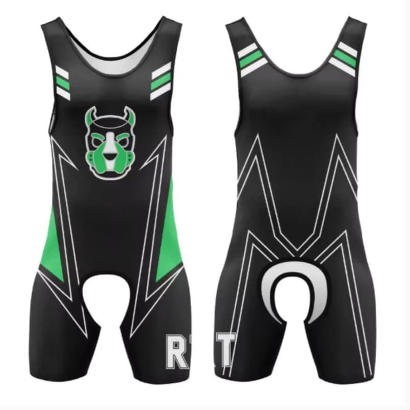 Dog-head Bodysuit With Cutouts Wrestling SuitWeightlifting Suit