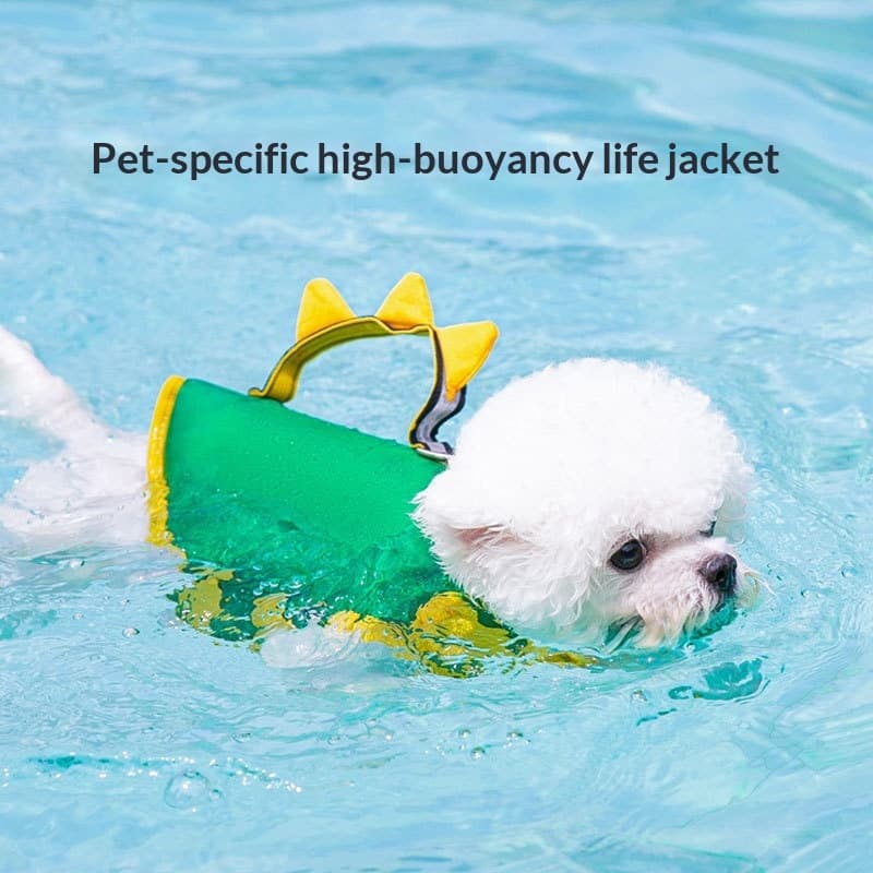 Cute Dinosaur-Shape Dog Life Jacket