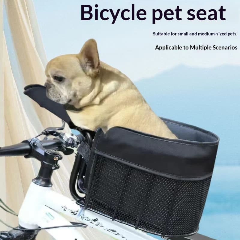 Mountain Bike Dog Carrier Front-mounted Storage Basket